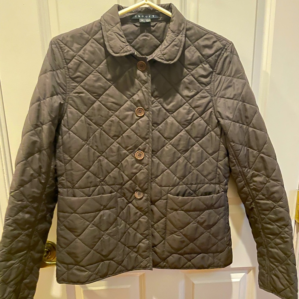 Theory Michie Brown Quilted Jacket